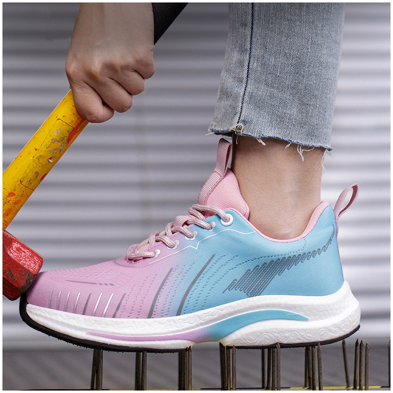 Work Boot Steel Toe - Sepatu kerja wanita berbahan breathable dengan
