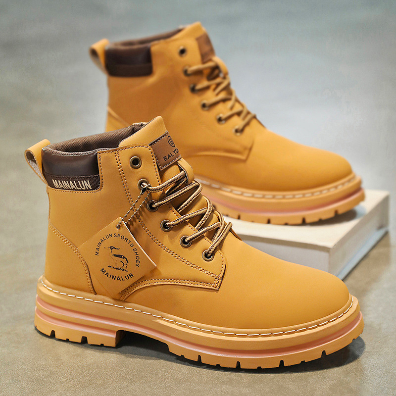 Men Shoes Trends - Sepatu Boots Pria Klasik High Top