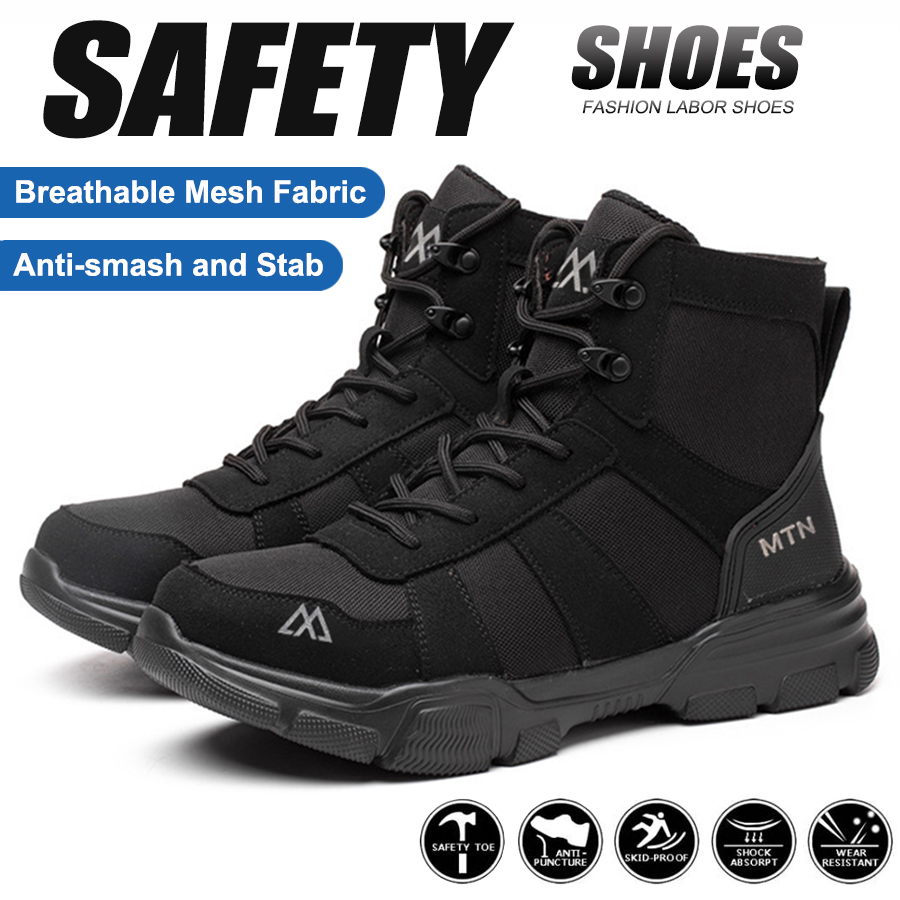 Work Boot Steel Toe - Sepatu Bot Kerja Ujung Besi Sepatu