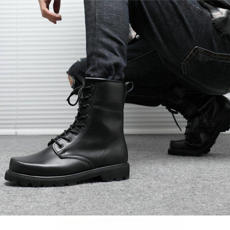 Work Boot Steel Toe - Sepatu Bot Taktis Pria Model Tinggi,