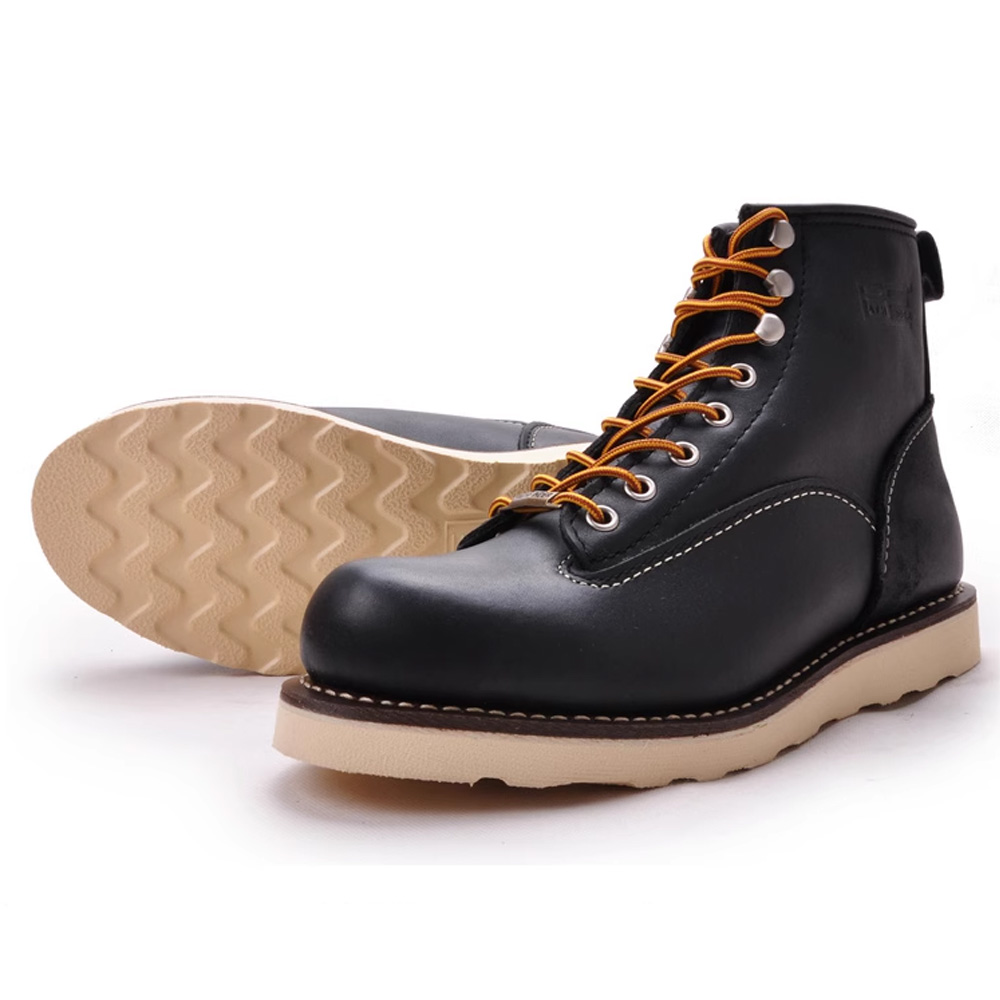 Work Boot Steel Toe - Sepatu Boots Kulit Asli Pria untuk
