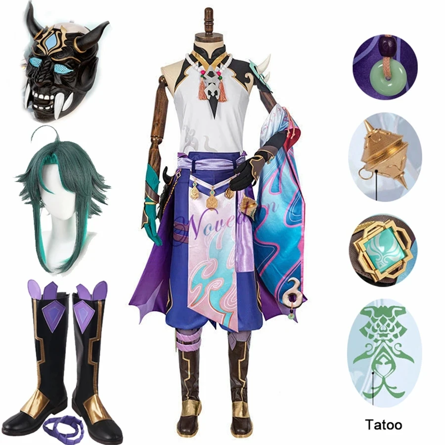 Men Shoes China - Genshin dampak Xiao kostum Cosplay sepatu