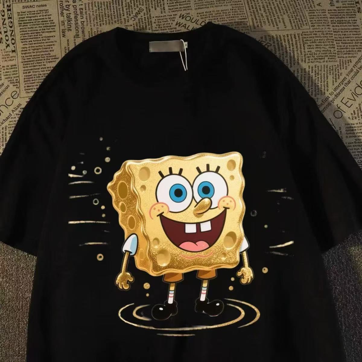 Men'S Shoes For Crews - Kaus Cetak SpongeBob Vintage untuk Pria