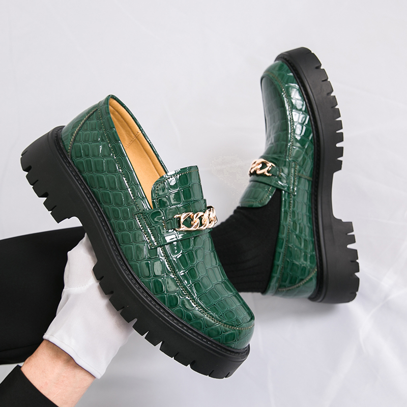 Men Shoes Prada - Sepatu Oxford Ujung Bundar Anti Selip