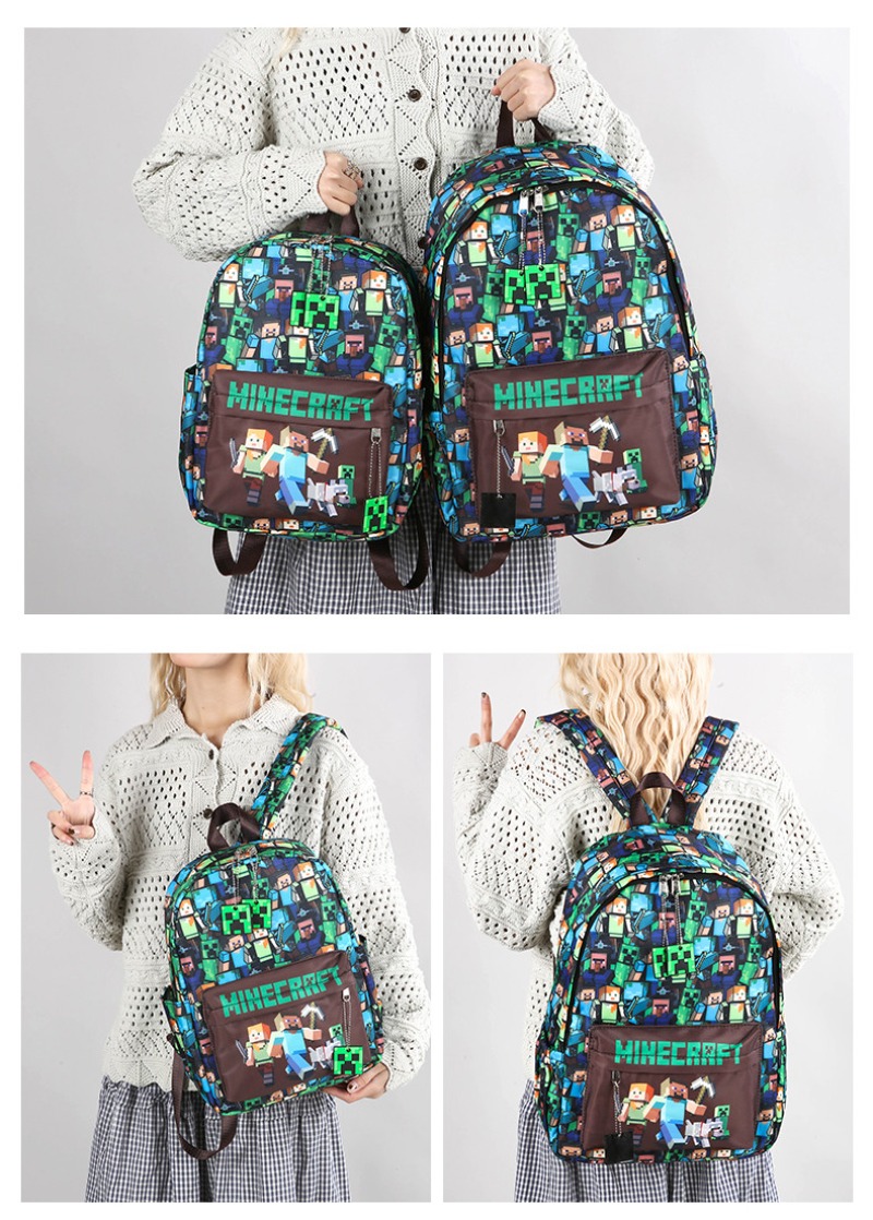 Men Shoes China - Tersedia Tas Ransel Minecraft Motif Grafiti