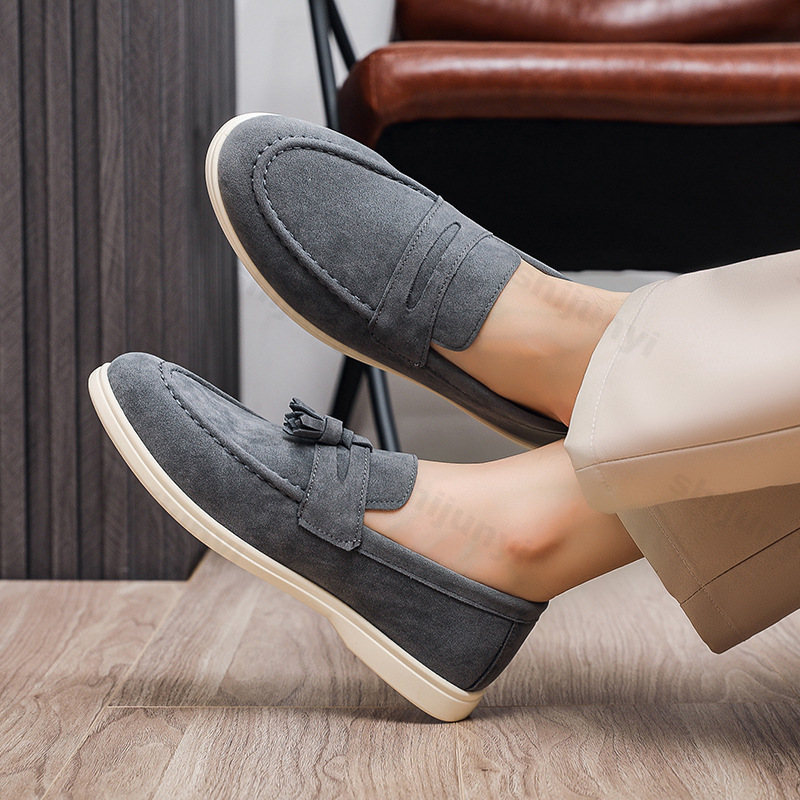 Men Shoes For Wedding - Sepatu Loafer Pria Suede Frosted 2025
