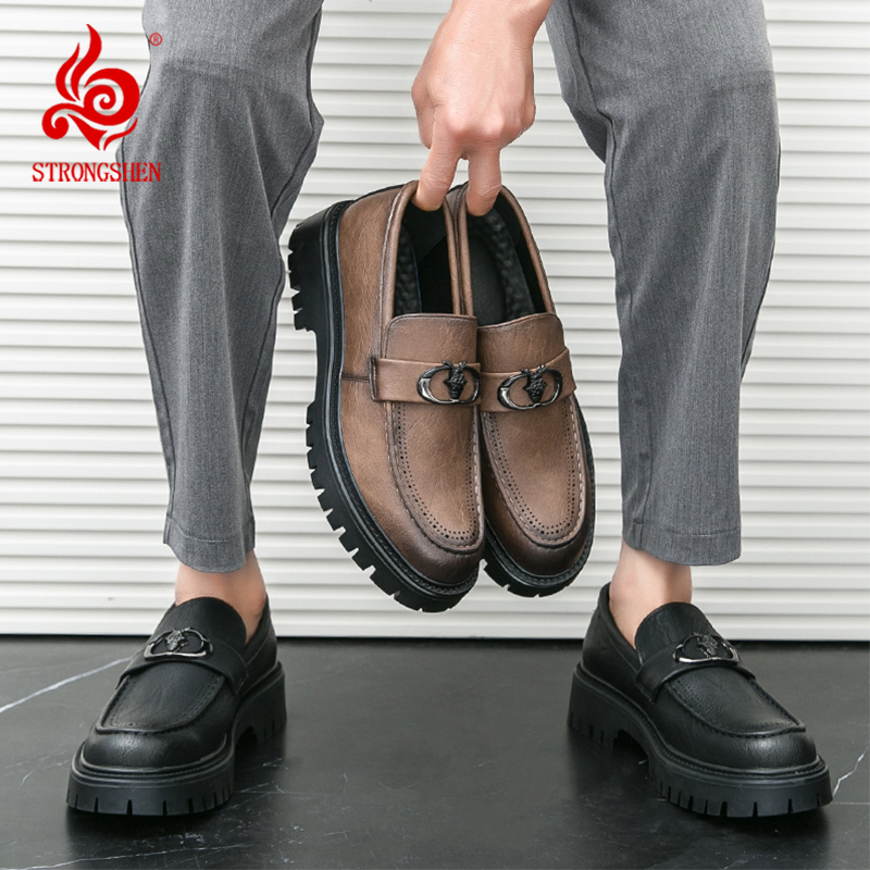 Men Shoes Prada - STRONGSHEN sepatu Oxford pria, sneaker pantofel