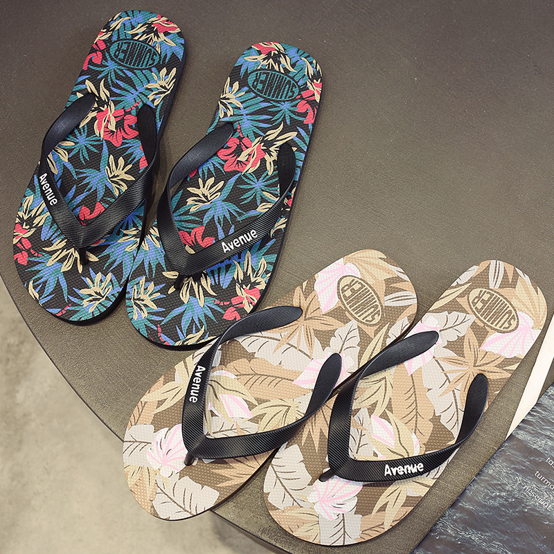 Men'S Shoes Dress Casual - Sandal Motif Hawaii Pria, Sandal Jepit