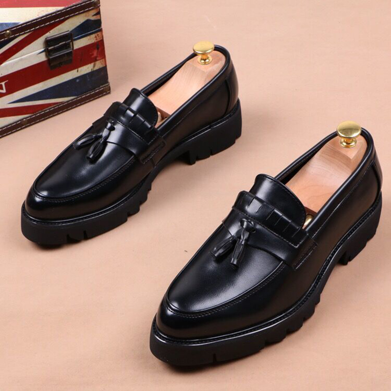 Men Shoes Prada - Sepatu Kulit Pria Gaya Korea Kasual