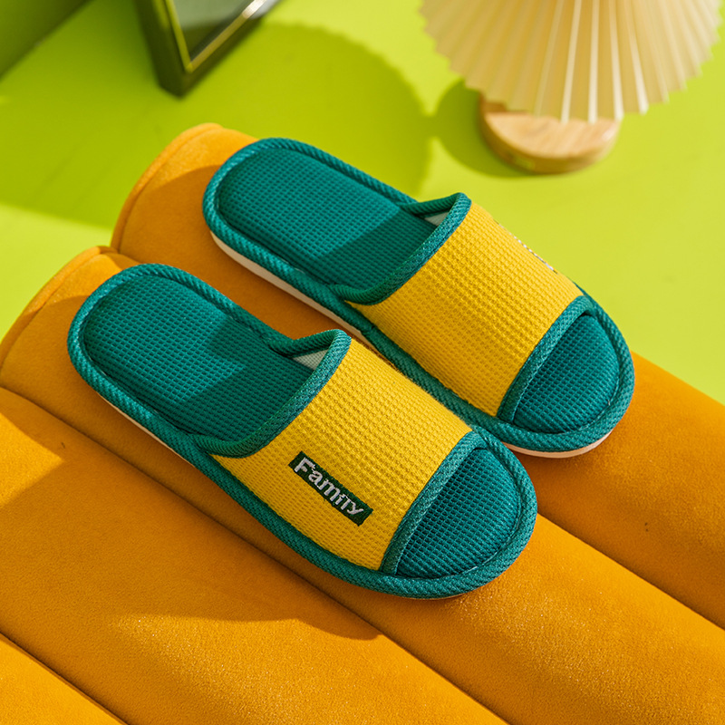 Men'S Shoes Non Slip - Sandal Rumah Waffle Linen Wanita Pria