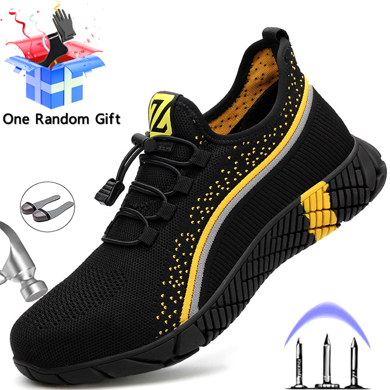 Work Boot Steel Toe - MJYTHF Pria Tidak Bisa Dihancurkan Sepatu