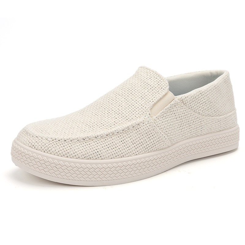 Men'S Shoes Dress Casual - Sepatu Loafer Pria Bahan Linen, Bagian
