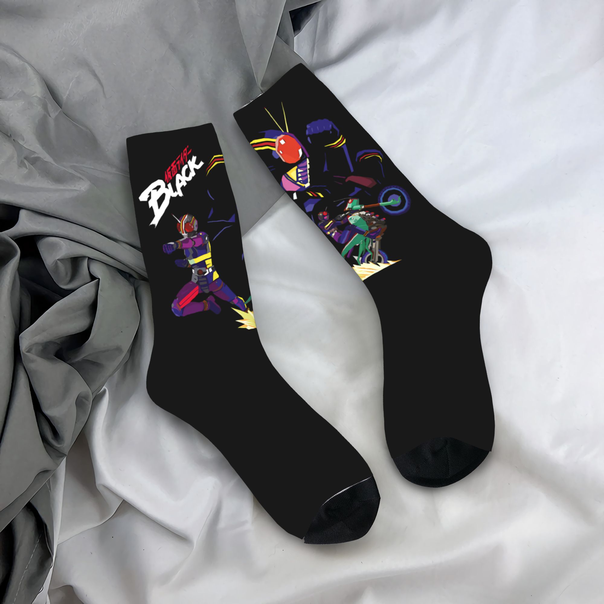 Men'S Shoes For Crews - Kamen Rider Black Middle Socks untuk