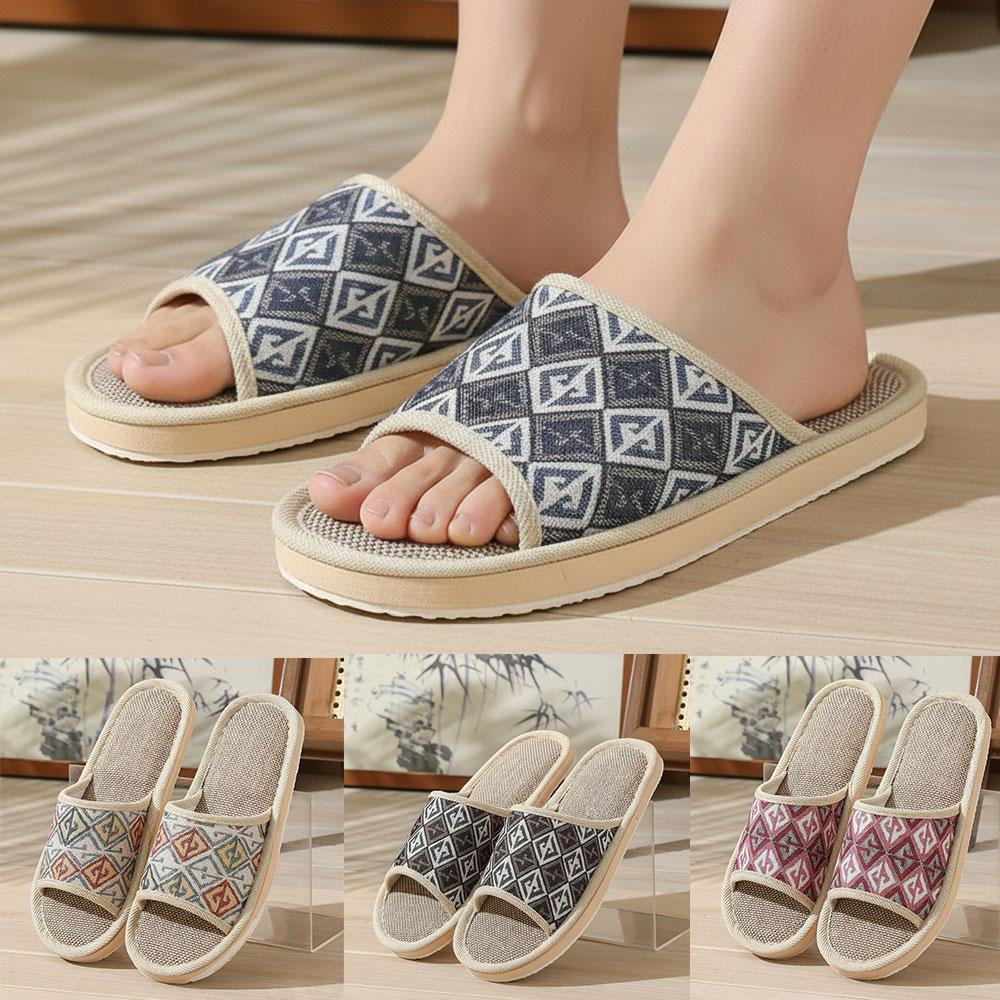 Sendal Rumah Linen Four Season - Men'S Shoes To Women'S ulasan dan harga