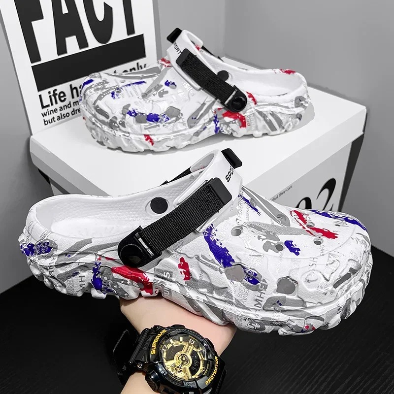 1 Pasang Sandal Clogs Musim Pa - Men'S Shoes Crocs ulasan dan harga