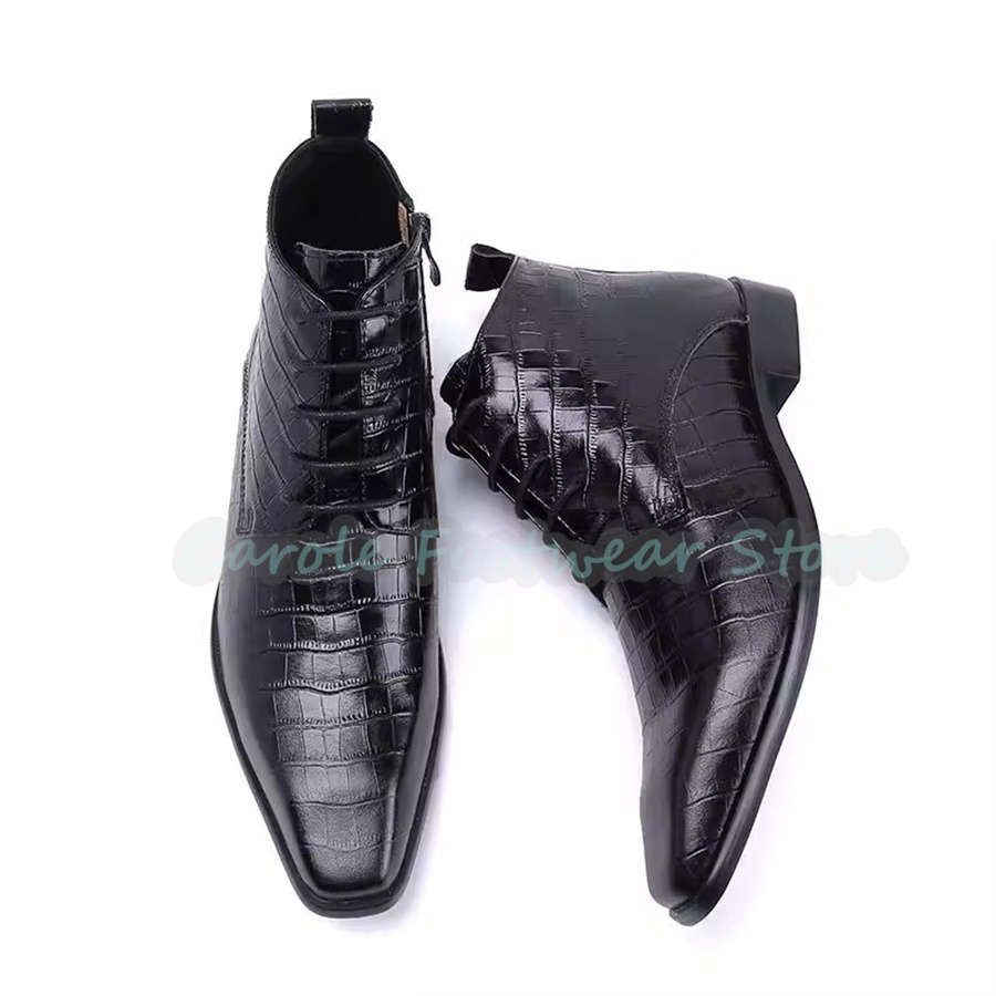 Sepatu Bot Kulit Asli untuk Pr - Men Shoes For Wedding ulasan dan harga