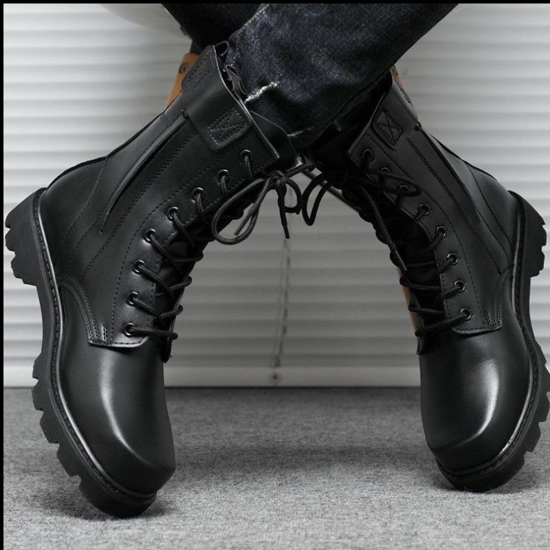 Sepatu Bot Taktis Pria Model T - Work Boot Steel Toe ulasan dan harga