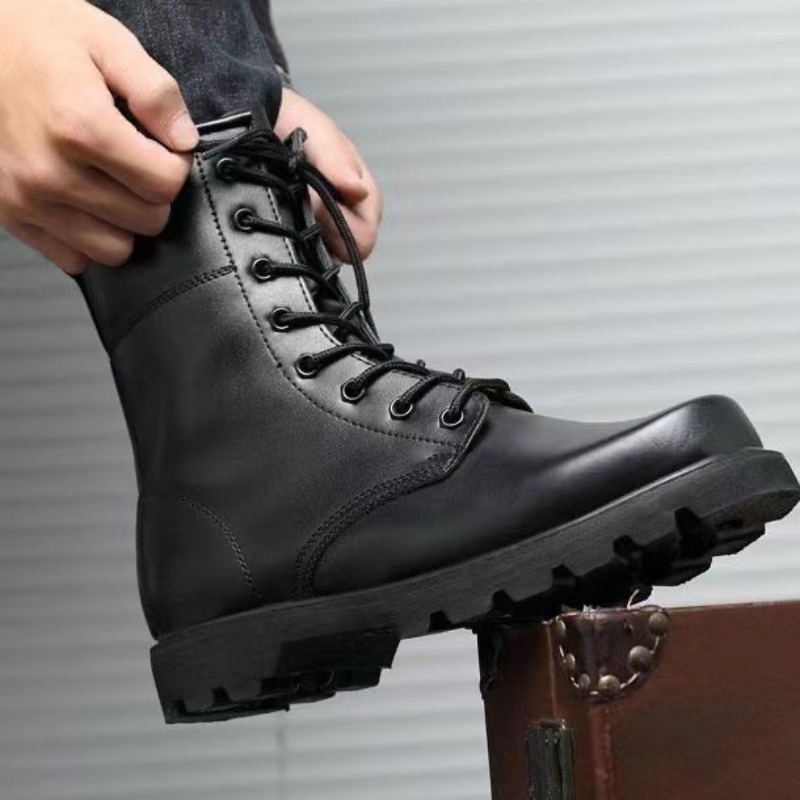 Sepatu Bot Taktis Pria Model T - Work Boot Steel Toe ulasan dan harga