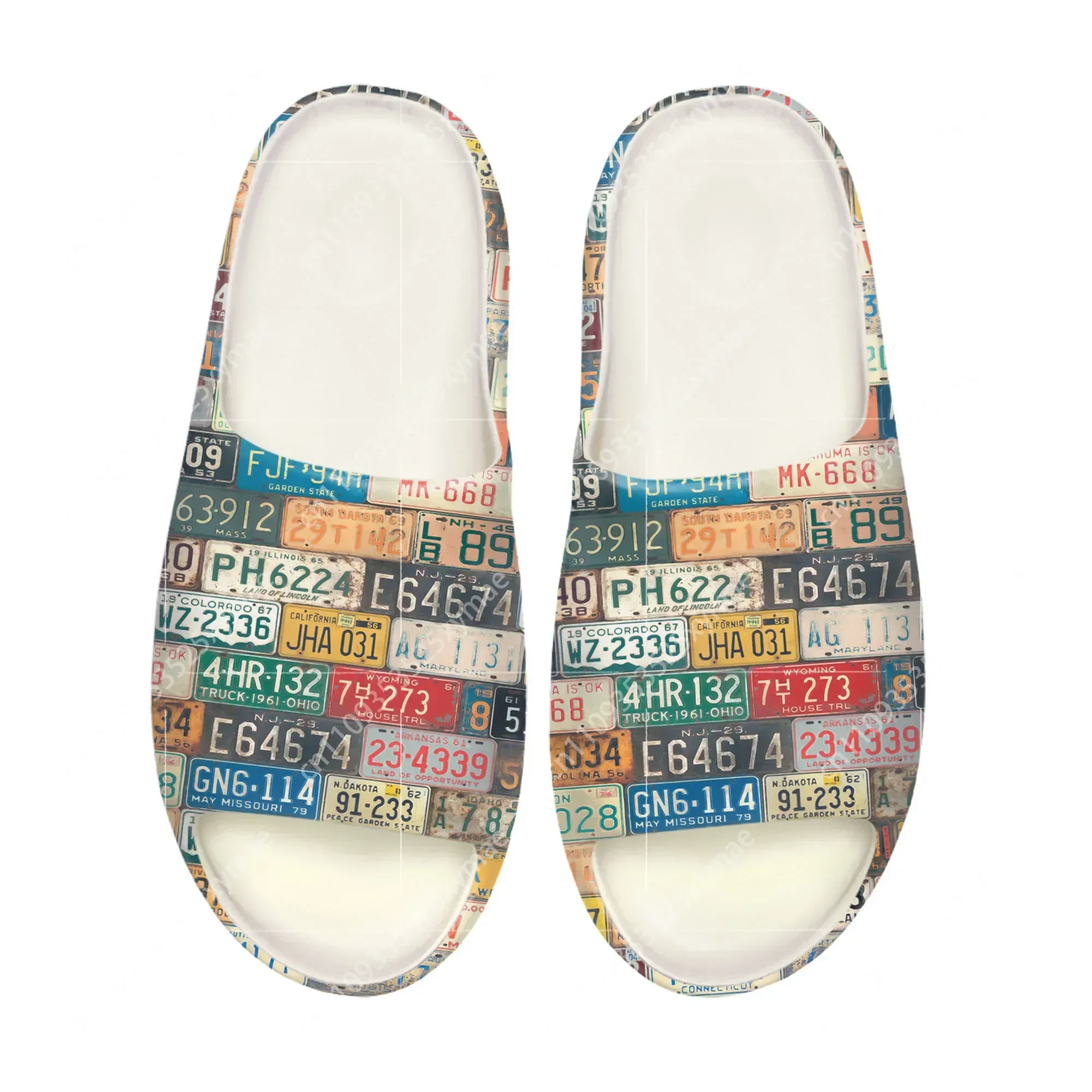 Sandal Pantai Motif Plat Nomor - Men'S Shoes In Fashion ulasan dan harga