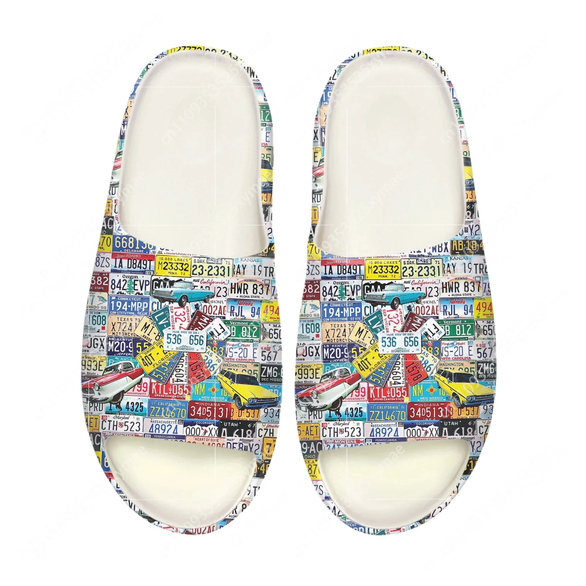 Sandal Pantai Motif Plat Nomor - Men'S Shoes In Fashion ulasan dan harga