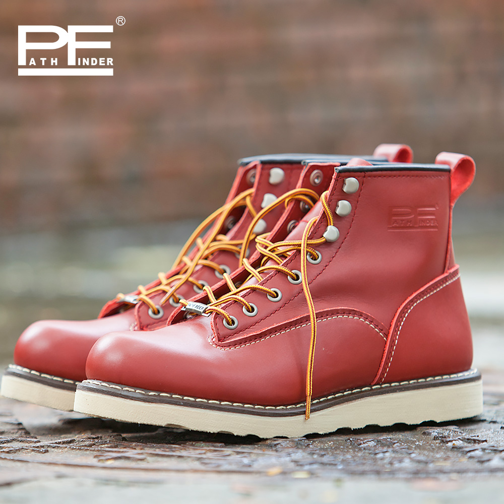 Sepatu Boots Kulit Asli Pria u - Work Boot Steel Toe ulasan dan harga