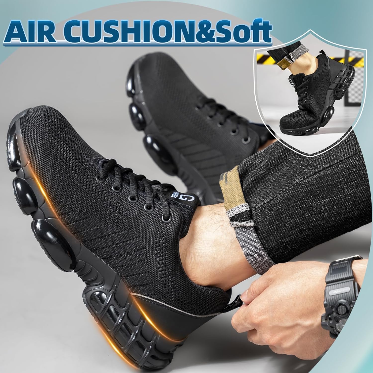 Sepatu Kerja Pria dengan Ujung - Work Boot Steel Toe ulasan dan harga