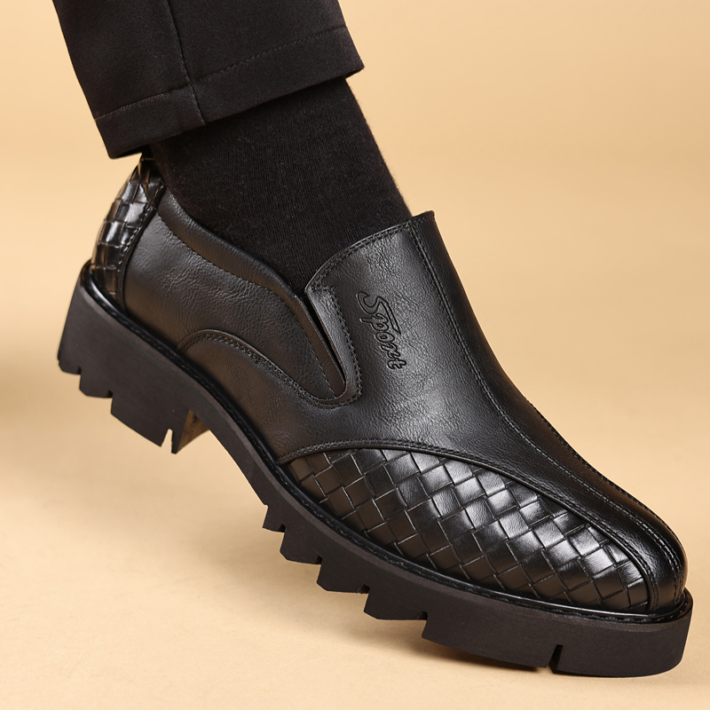 Sepatu kulit sol tebal untuk p - Men Shoes Prada ulasan dan harga