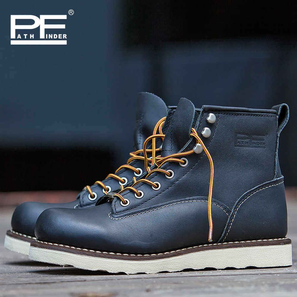 Sepatu Kerja Pria Kulit Asli M - Work Boot Steel Toe ulasan dan harga