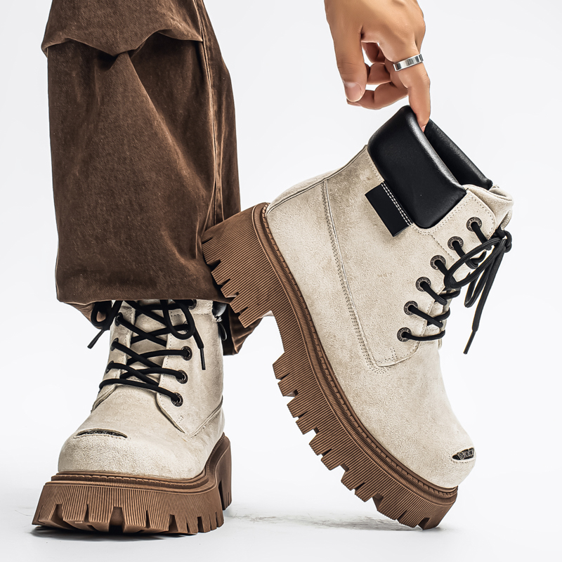 Sepatu Bot Tinggi Klasik Kulit - Men'S Shoes Dq ulasan dan harga