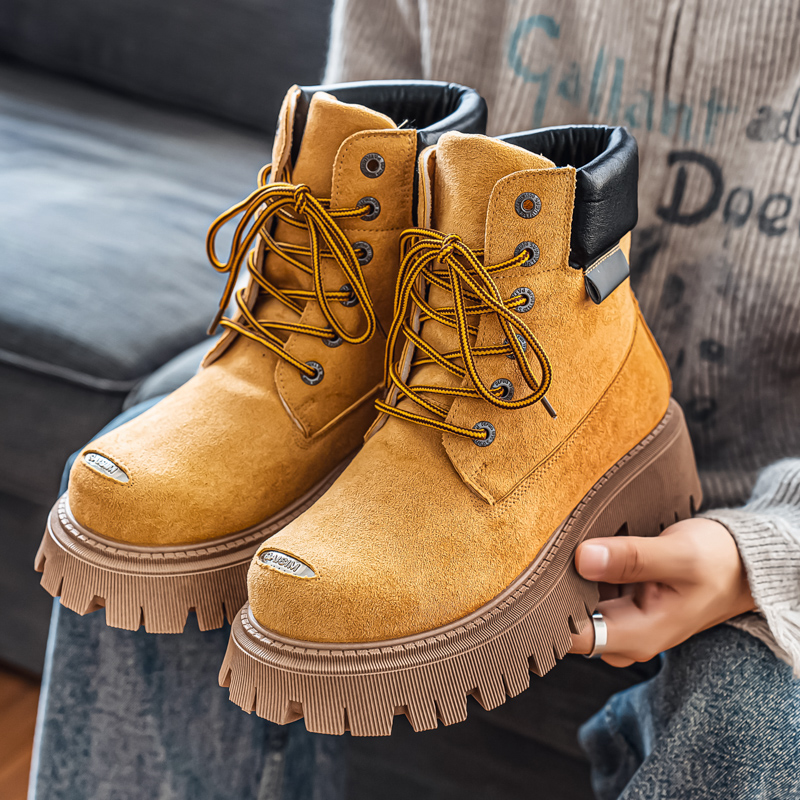 Sepatu Bot Tinggi Klasik Kulit - Men'S Shoes Dq ulasan dan harga