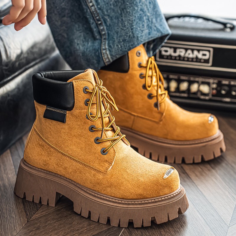 Sepatu Bot Tinggi Klasik Kulit - Men'S Shoes Dq ulasan dan harga