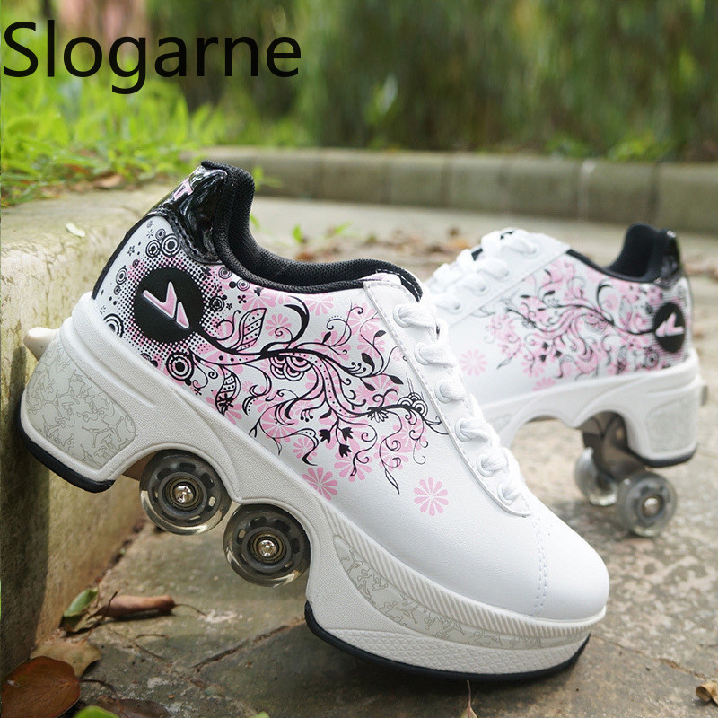 Sepatu Roda Deformasi 4 Roda W - Men'S Shoes To Women'S ulasan dan harga