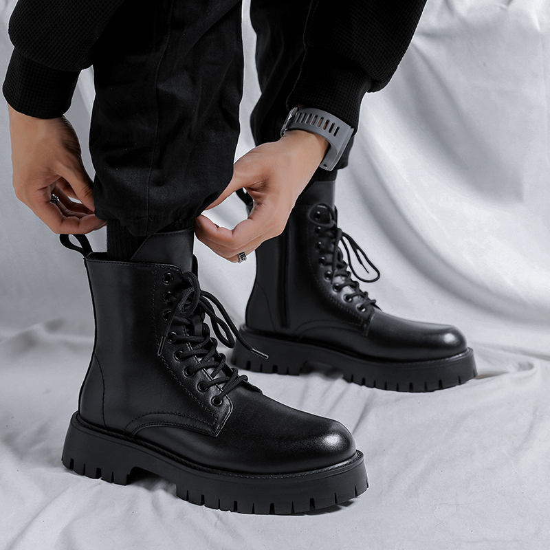 Sepatu Bot Kulit Asli Pria Mew - Men Shoes Trends ulasan dan harga