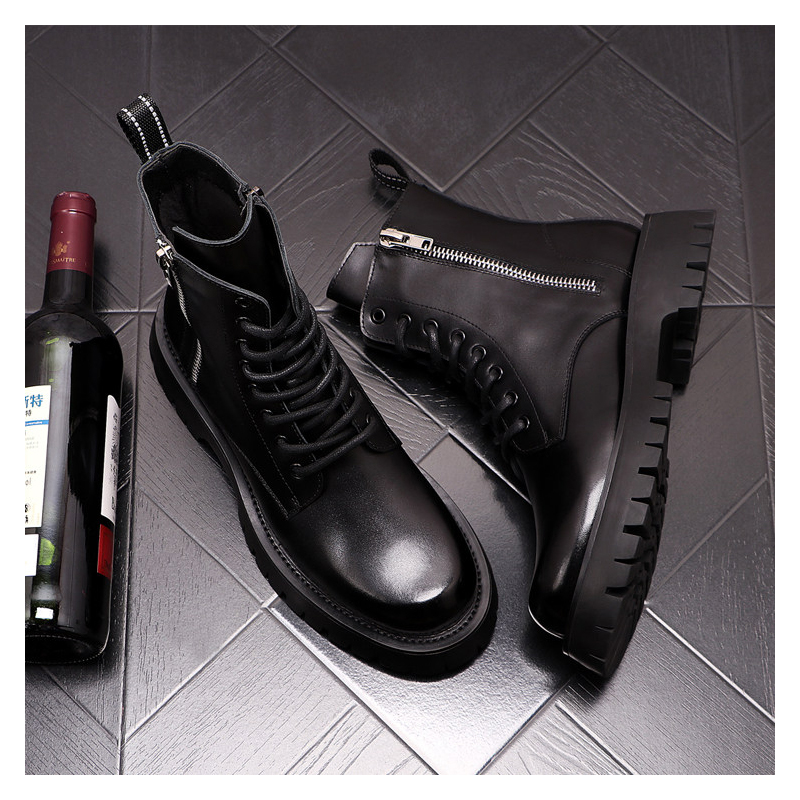 Sepatu Bot Kulit Asli Pria Mew - Men Shoes Trends ulasan dan harga