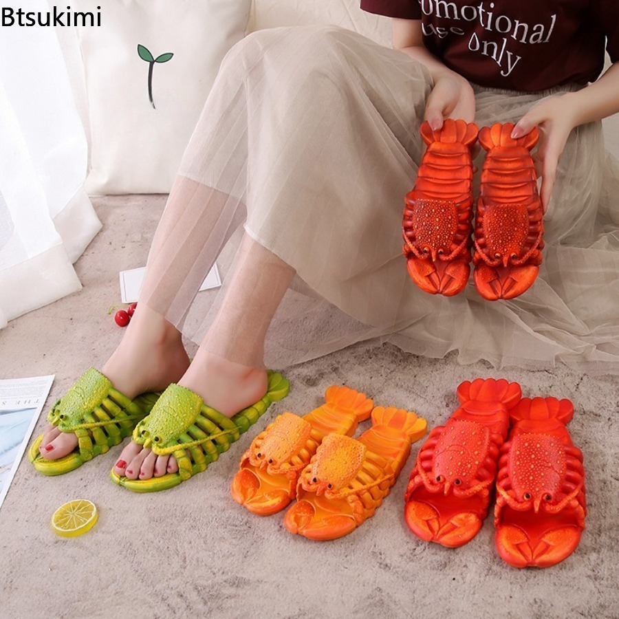 Sandal Lobster Kartun Musim Pa - Men'S Shoes To Women'S ulasan dan harga