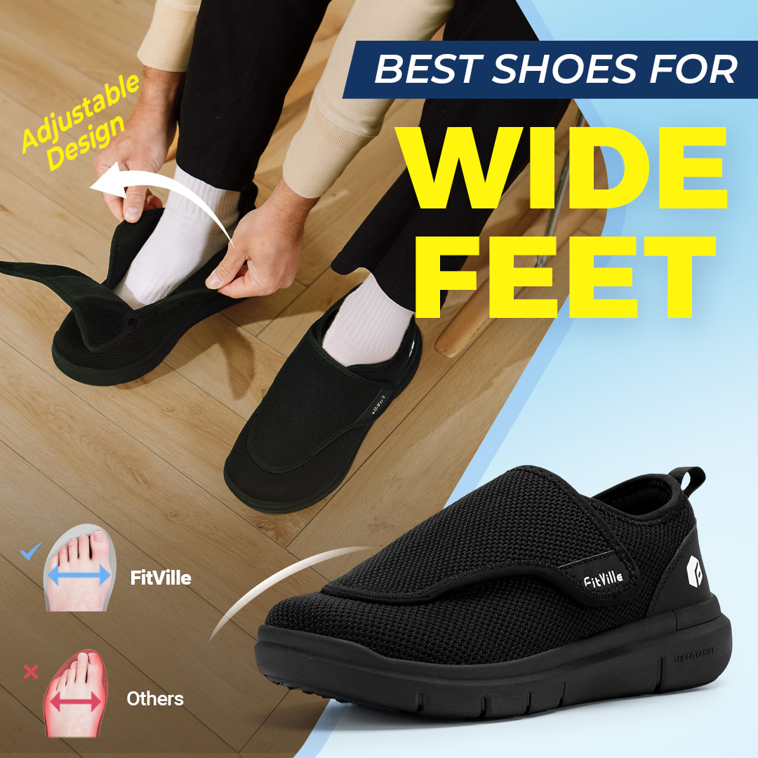 Sepatu Diabetes Pria FitVille  - Men'S Shoes Diabetic ulasan dan harga