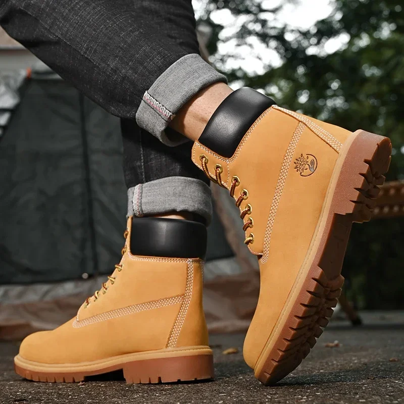 Sepatu Boots Pria High Top Ber - Men Shoes Trends ulasan dan harga