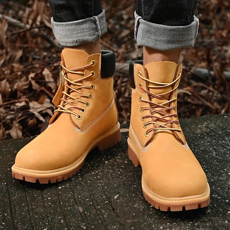 Sepatu Boots Pria High Top Ber - Men Shoes Trends ulasan dan harga