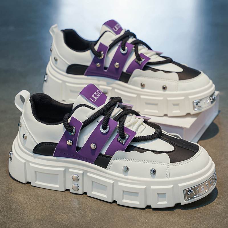 Sepatu Sneakers Pria Sol Tebal - Men Shoes White Colour ulasan dan harga